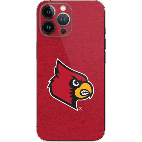 University of Louisville Red Background iPhone 13 Pro Max Skin